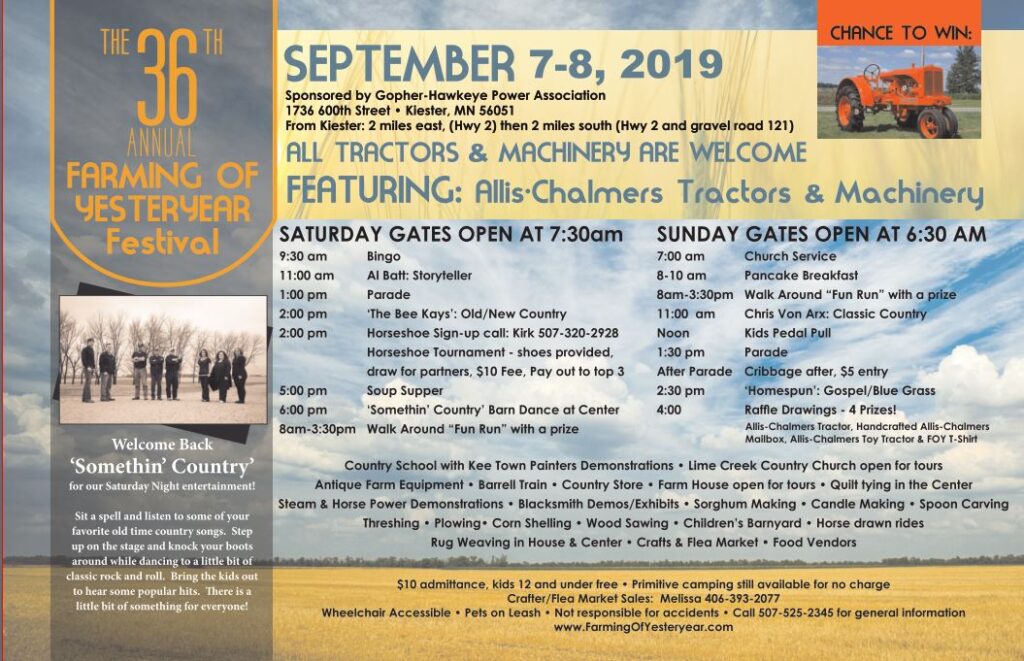 Farming of Yesteryear Kiester Minnesota